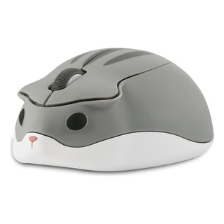 Mouse Inalambrico Bluetooth 5.1 - Diseno Hamster Gris Mouse Inalambrico Bluetooth 5.1 - Diseno Hamster Gris