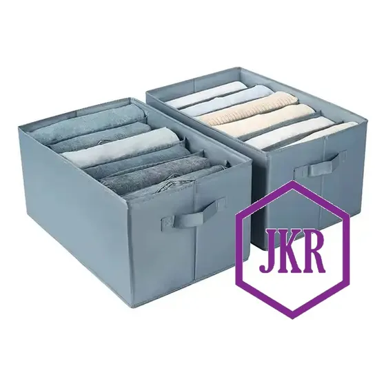 Organizador De Ropa Gruesa Para Jeans Pantalones Poleras Camisas Chalecos Vaqueros Suéter Almacenamiento En Armario Closet Interior De Color Azul 2 Pcs Jkr Shop