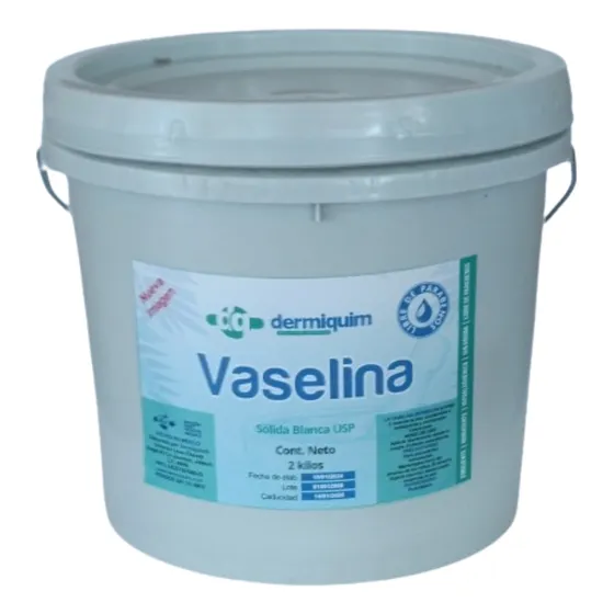 Vaselina Dermiquim Grado Usp 2 Kg Cubeta.