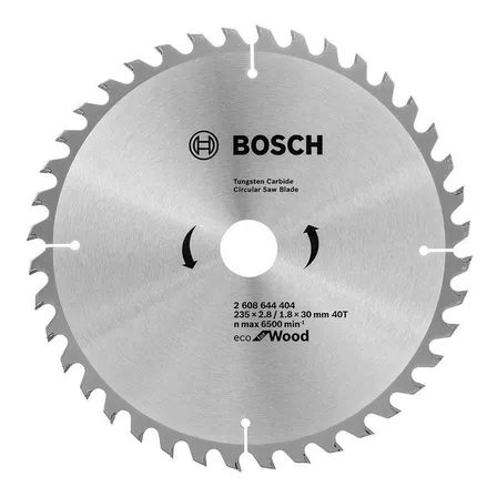 Disco De Sierra Bosch Eco Para Madera 235 Mm 40 Dientes