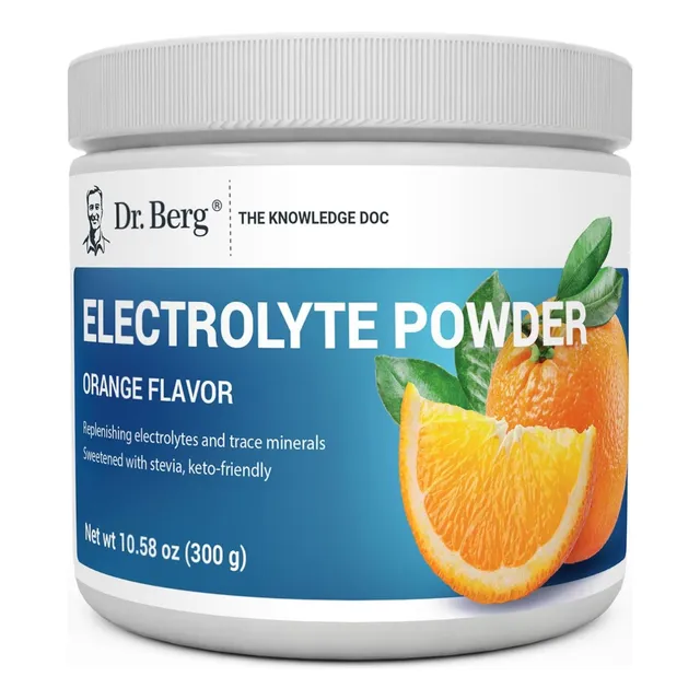 Electrolitos En Polvo Naranja Natural Dr. Berg 300 G