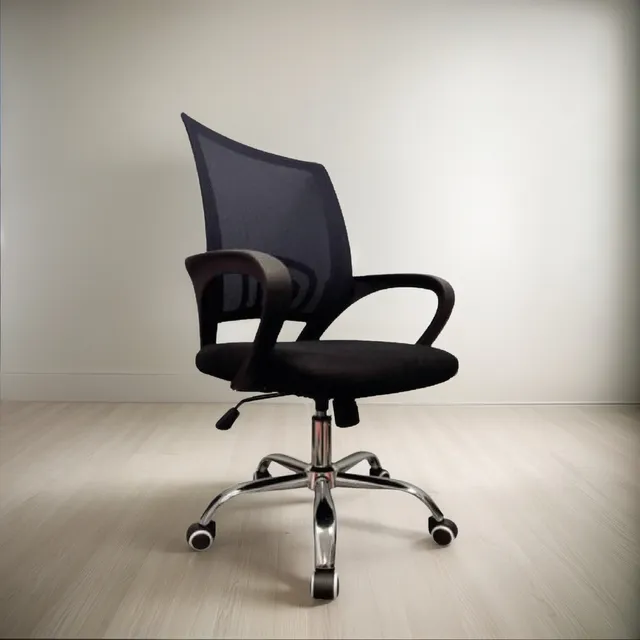 Silla De Escritorio Ergonómica Lumax Ezri Mesh Con Tapizado De Mesh Color Negra