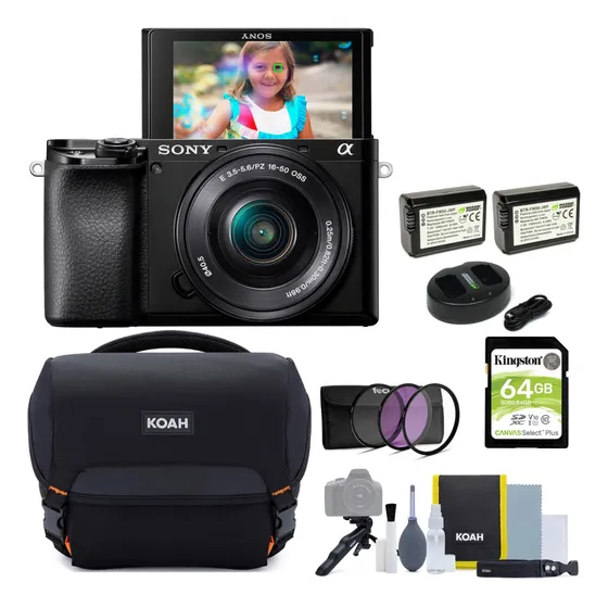 Camera Sony Alpha A6100 Aps-c Mirrorless W/ 16-50mm Lens