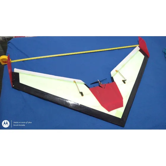 Asa Zagi Giant 124cm - Voa Muito!!! Completa!!!!