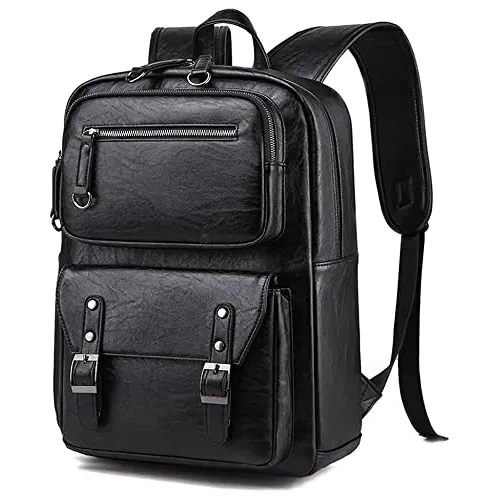 Chao Corría Genuina Mochila De Cuero Para Hombres J2xqx