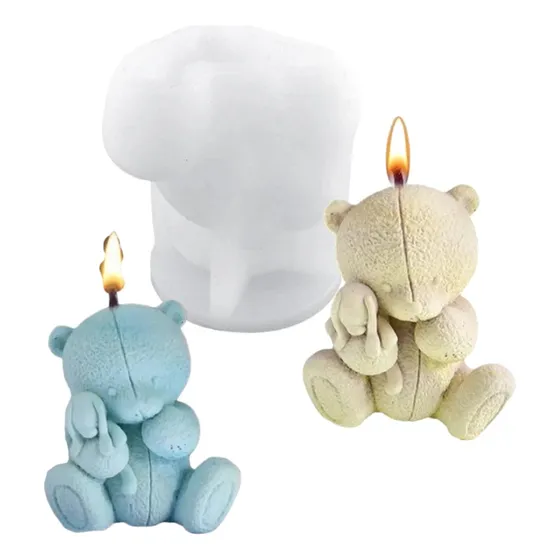 Molde Para Velas En Forma De Oso 3d