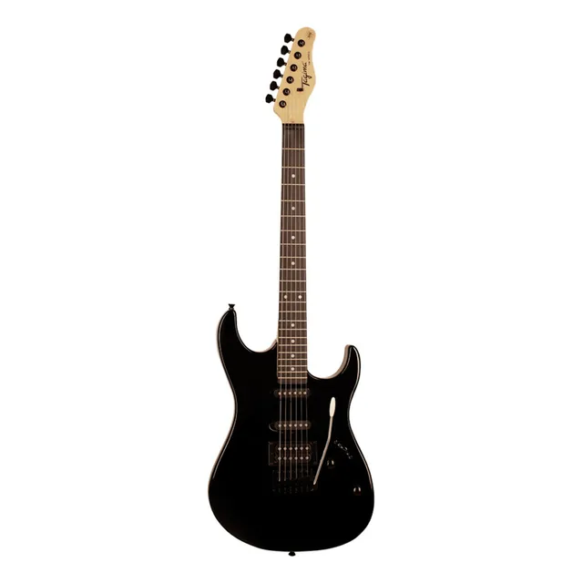 Guitarra eléctrica Tagima TW Series TG-510 stratocaster de tilo black con diapasón de madera técnica