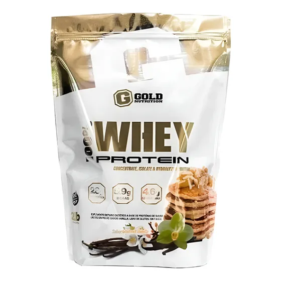 100% Whey Protein Gold Nutrition 2lb. 28g De Proteína S/tacc