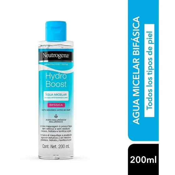 Agua Micelar Bifásica Neutrogena Hydro Boost X 200 Ml.