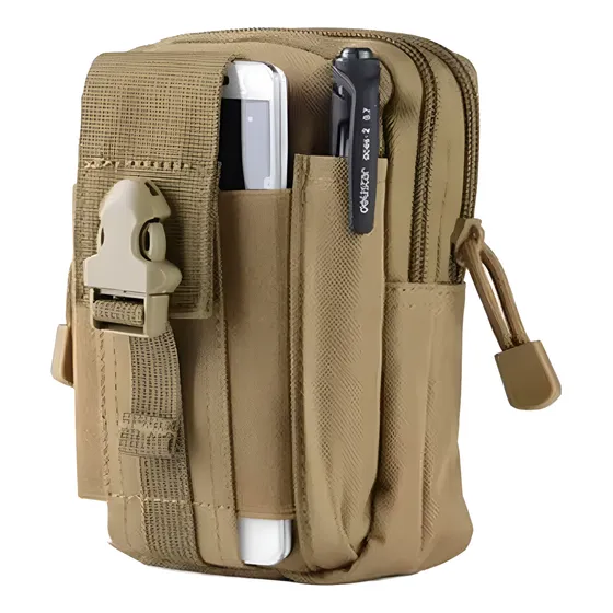 Bolsa Funda Cinturón Porta Celular Táctico Outdoor + Clip