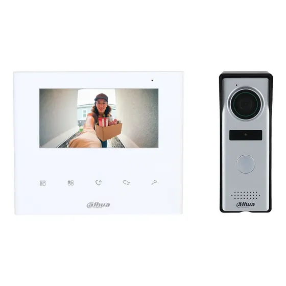 Kit De Video Portero Modelo Dhi-kta04 Color Blanco | Cuotas sin interés