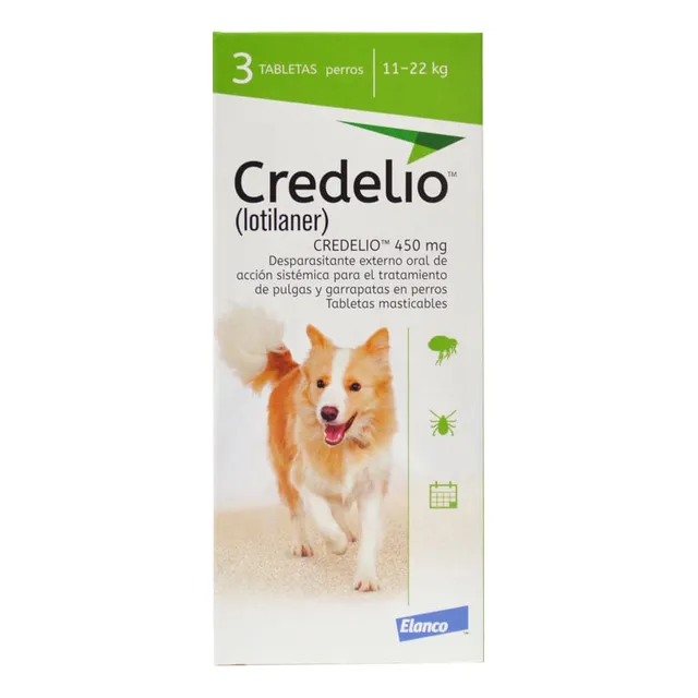 Credelio 11-22 Kgs 1 Tableta Anti-pulgas Y Garrapatas.