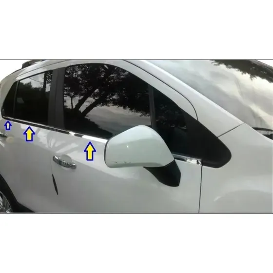 Chevrolet Tracker Lamevidrios O Pasamanos Cromados 6 Piezas