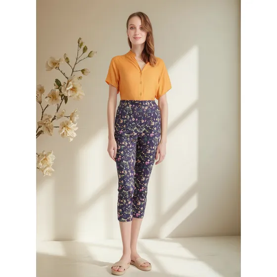 Pantalon Mujer Patprimo  Azul Oscuro Algodón 30071625-51896