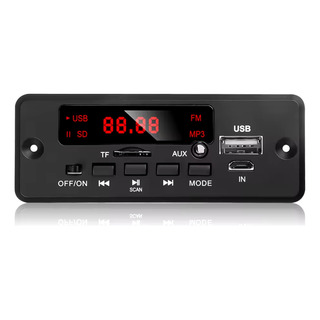 Modulo Mp3 Bluetooth 5.0 Fm Sd Usb Amplificado 2x40w 6v-12v Modulo Mp3 Bluetooth 5.0 Fm Sd Usb Amplificado 2x40w 6v-12v