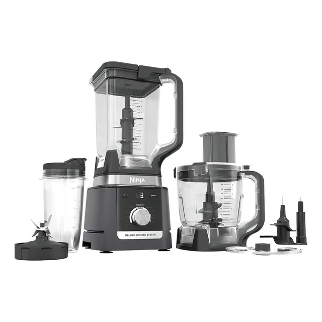 Sistema de Cocina Ninja Deluxe CO905KS Licuadora 2.6L Procesador 2.4L Vaso 710ML con Disco Reversible Negro