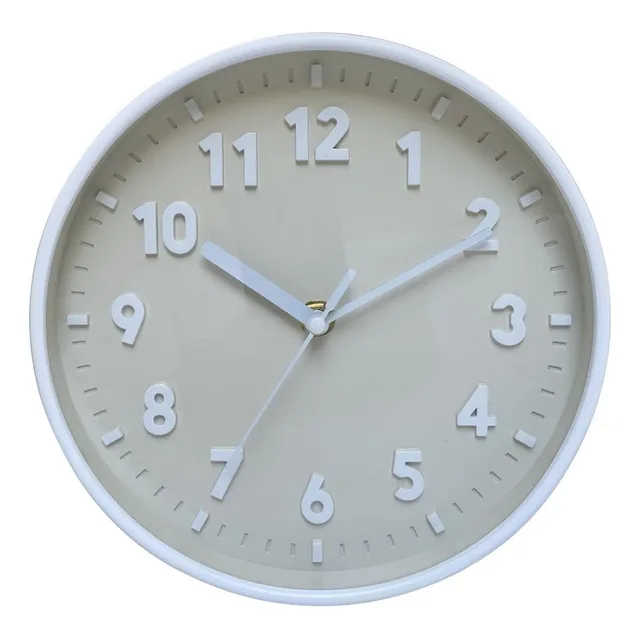 Reloj Pared Numero 3d Reloje Silencioso 8  Redondo Montado