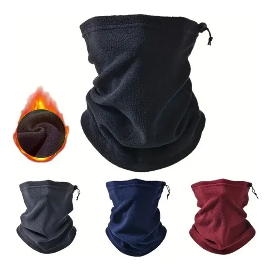Cuello Alto Gorro Polar Grueso Deportivo Térmico Cordón