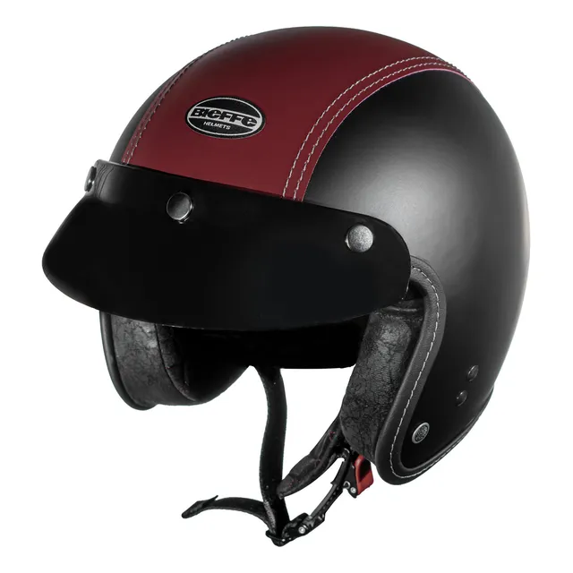 Capacete Bieffe B-45 Semi Revestido Cor Preto Tamanho 60