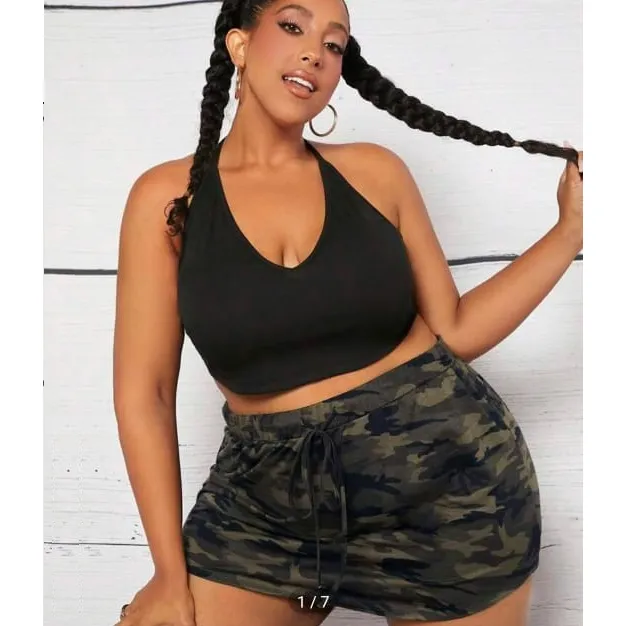 Falda Camuflajeado Plus Gorditas 3xl