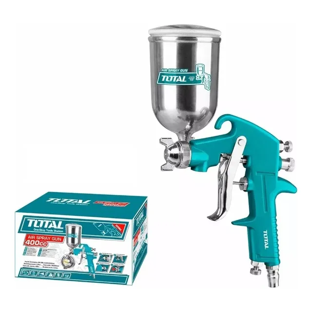 Aerografo De Gravedad Vaso 400cc Funciones Graduables, Total