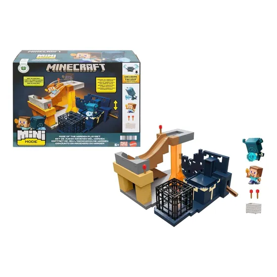 Set De Juego Minecraft Ascenso Del Warden - Original Mattel Multicolor