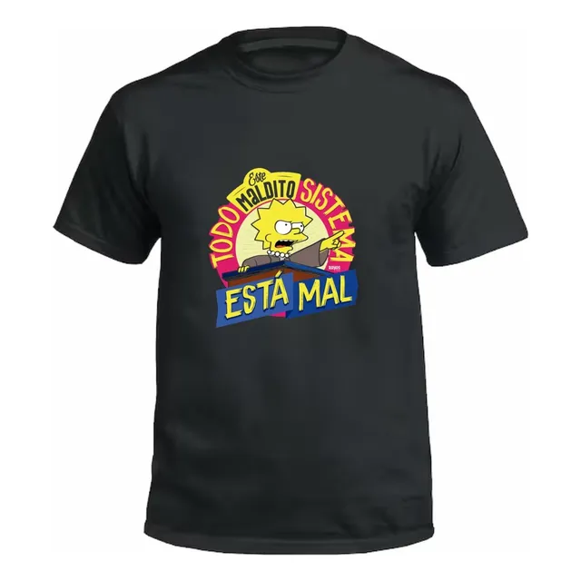 Remera Lisa Simpson 100% Algodon Sistema