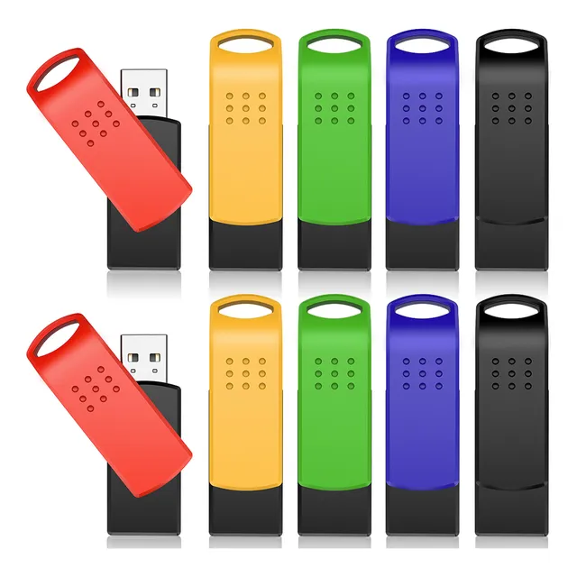 10 Unidades Pen Drives De Memoria Usb De 2 Gb