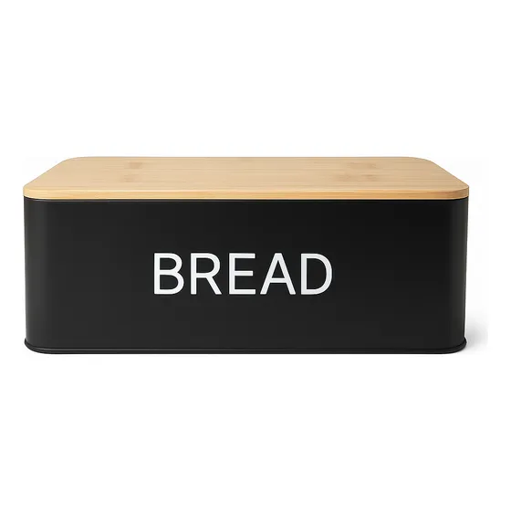 Panera Diseño Funcional Deco Tapa Bambú Lata