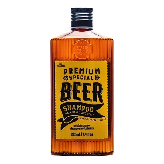 Shampoo Special Beer | Para Cabelo, Barba E Corpo | Qbs