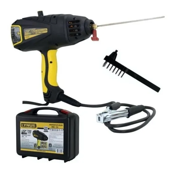 Máquina de soldaSoldadora Lynus Solda LISP-120 - preto/amarelo 220V