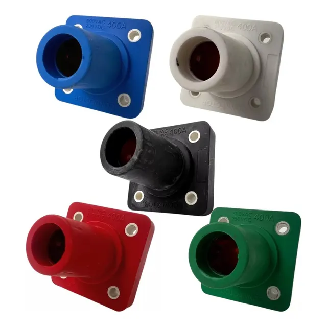 Set 5 Conectores Chasis Camlock Hembra 400 Amperes