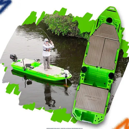 Skiff Milha Boat Milha Náutica Para Motor De Popa Até 10hp