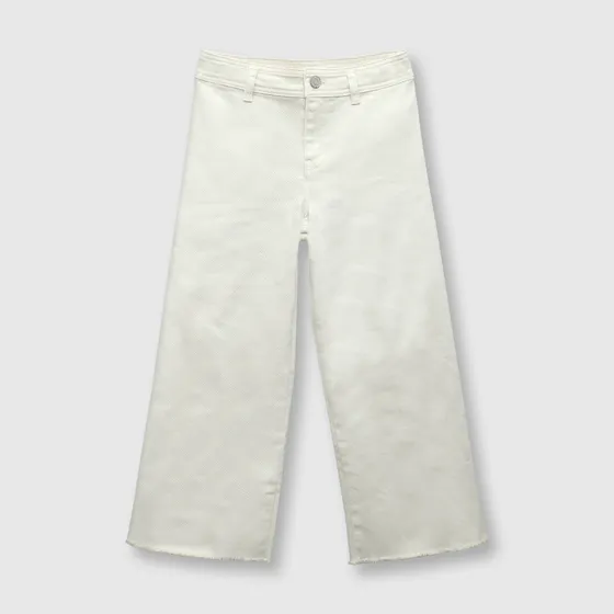 Pantalón De Niña Ancho Beige Colloky