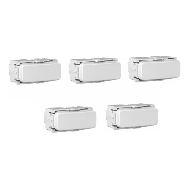 Kit 5 Interruptor Simples 10a/250v Composé Branco Weg 