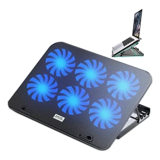 Base Para Laptop Con Led Y Fan Cooler