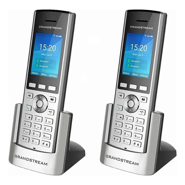 Paquete De 2 Teléfonos Wifi Portátil Grandstream Wp820