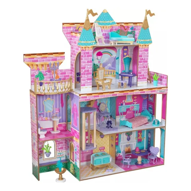 Casa De Muñecas Ee Madera Fiesta De Princesas