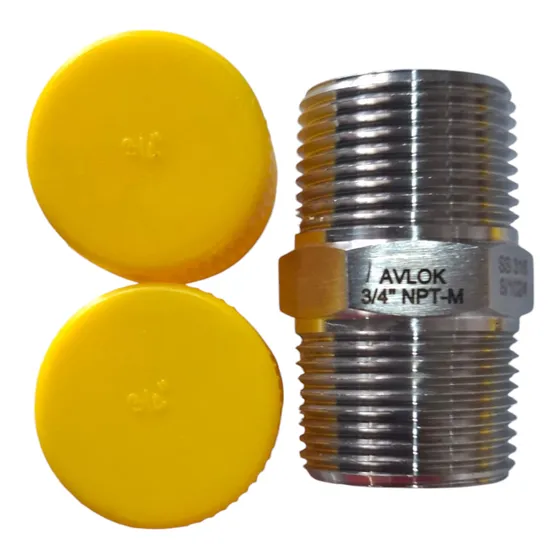 Niple Hexagonal 3/4 Npt Acero Inoxidable Ss-316