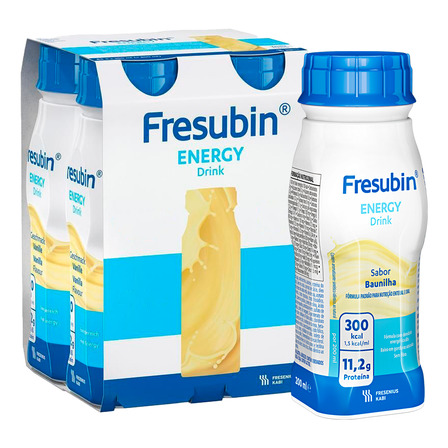 Fresubin Energy Drink 200ml - Baunilha - Kit Com 4 Fresubin Energy Drink 200ml - Baunilha - Kit Com 4