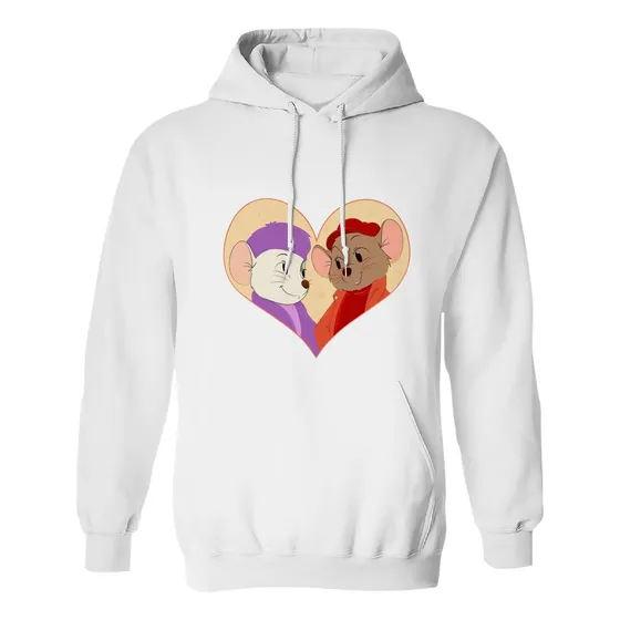 Sudadera Con Gorro Bernardo Y Bianca Corazón 
