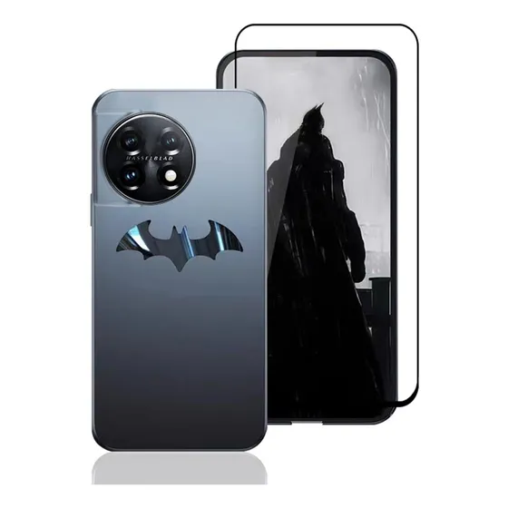 Funda Mate Para Oneplus 11 5g Con Logotipo Y Mica De Vidrio