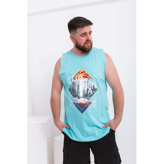 Musculosa Estampada De Algodón Hombre  T/especial