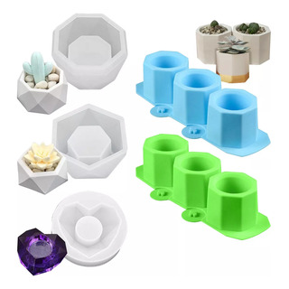 5pz Moldes Para Jardineras Pequeñas Moldes Para Plantas 5pz Moldes Para Jardineras Pequeñas Moldes Para Plantas