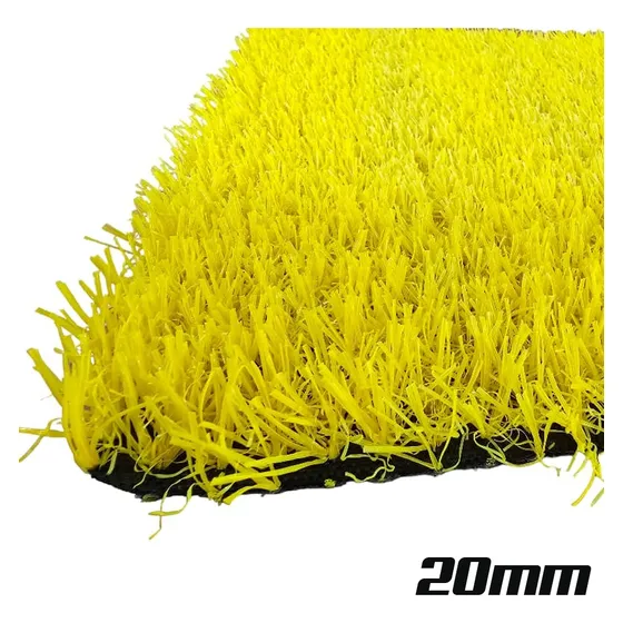 Grama Artificial Decorativa Amarilla 20mm Precio X 1 Mts2