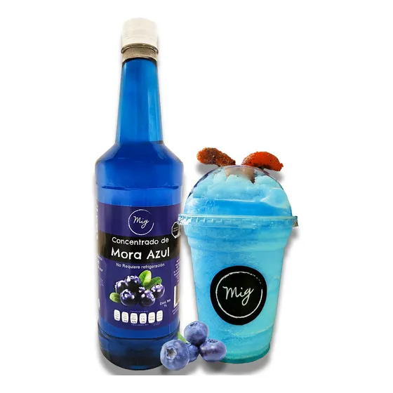 Jarabe Mora Azul 1 Litro - Para Sodas Italianas - Blueberry