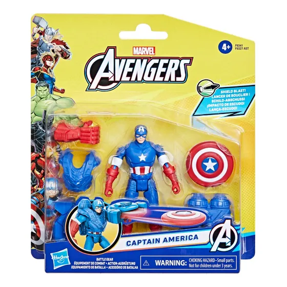 Figura Marvel Capitán América Con Equipamiento de Batalla