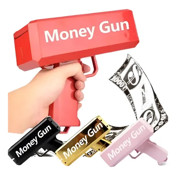 Pistola Dispensadora De Billetes Portatil Juegos Fiestas