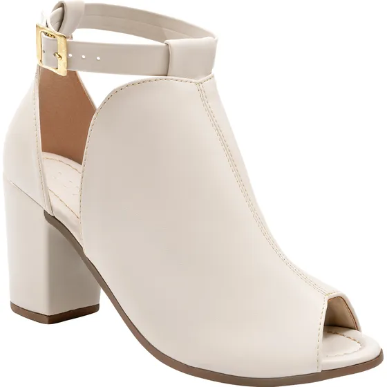 Sandália Ankle Boots Moda Confortável Salto Alto Grosso Bota