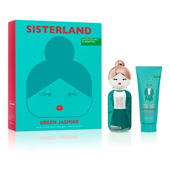 Benetton Sisterland Green Edt 80 Ml + Body Lotion 75 Ml Género Mujer - Distribuidor Autorizado
